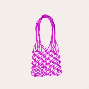 Little Liffner Knotted Mini Donna Tote Viola | 4139-ZPKSE