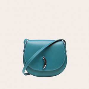 Little Liffner Maccheroni Donna Borse Da Sella Verde Acqua | 4087-EQDZA