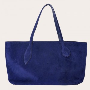 Little Liffner Mega Sprout Suede Donna Tote Blu Marino | 9856-NDGRE