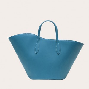 Little Liffner Open Tulip Medium Donna Tote Blu | 8719-JZBUO