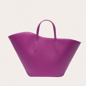 Little Liffner Open Tulip Medium Donna Tote Rosa | 2179-UPKTS