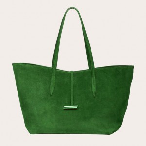 Little Liffner Penne Suede Donna Tote Verdi | 6439-PUEBX