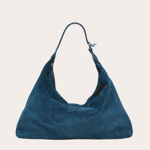 Little Liffner Pillow Suede Donna Borsa a Tracolla Blu | 5360-NQUHB