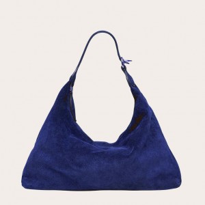 Little Liffner Pillow Suede Donna Borsa a Tracolla Blu Marino | 8932-MEVSL