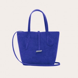 Little Liffner Sprout Mini Suede Donna Tote Blu Marino | 1829-ZDHAF