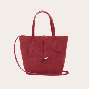 Little Liffner Sprout Mini Suede Donna Tote Rosse | 3691-TDOHL