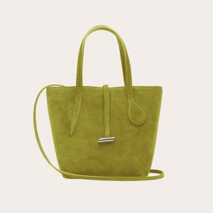 Little Liffner Sprout Mini Suede Donna Tote Verde Oliva | 4168-LBXNQ