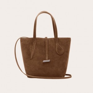 Little Liffner Sprout Mini Suede Donna Tote Marroni | 3782-YEZPH