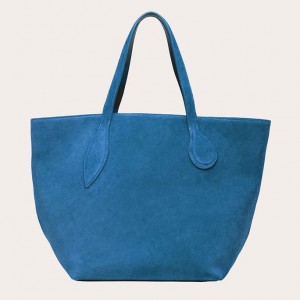 Little Liffner Sprout Suede Donna Tote Blu | 7531-SMQZT