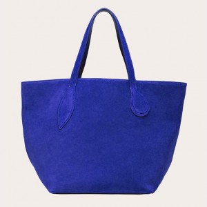 Little Liffner Sprout Suede Donna Tote Blu Marino | 4136-QXRZU