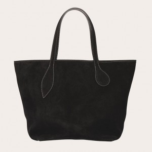 Little Liffner Sprout Suede Donna Tote Nere | 7425-HFCKT