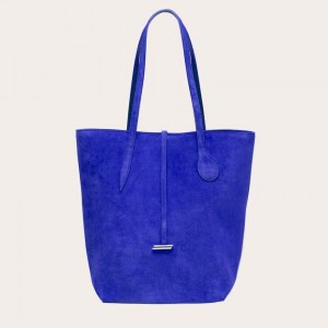 Little Liffner Tall Sprout Suede Donna Tote Blu Marino | 9587-LDUYT