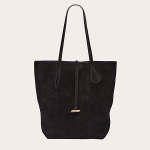 Little Liffner Tall Sprout Suede Donna Tote Nere | 4985-RVTON