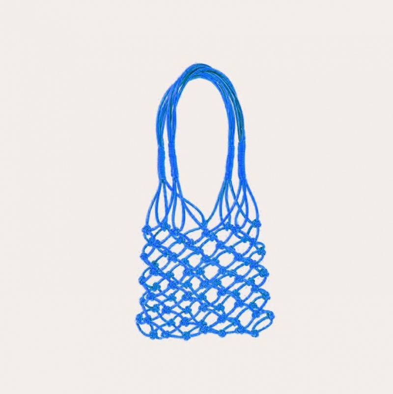 Little Liffner Knotted Mini Donna Tote Blu | 4728-GBWKU