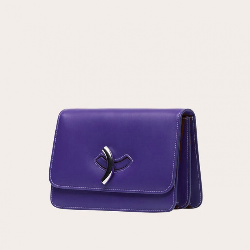 Little Liffner Maccheroni Donna Borsa a Tracolla Viola | 8256-KLQDI