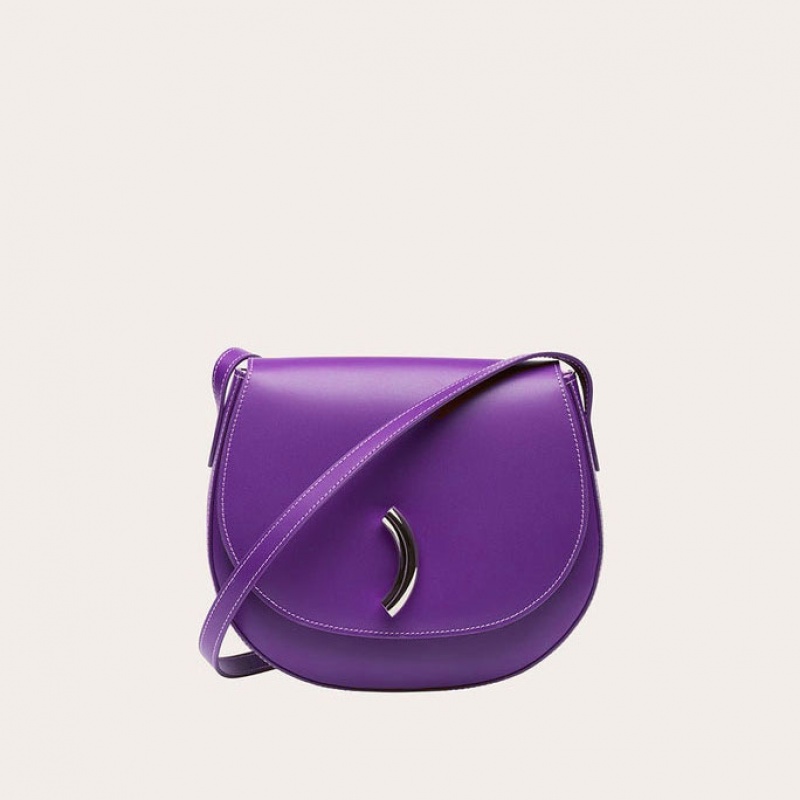 Little Liffner Maccheroni Donna Borse Da Sella Viola | 5790-HUWQI