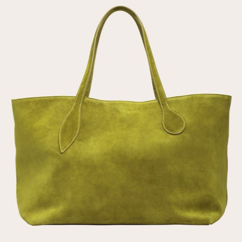 Little Liffner Mega Sprout Suede Donna Tote Verde Oliva | 3647-QYMIS