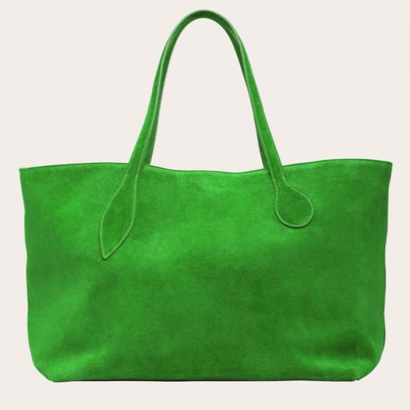 Little Liffner Mega Sprout Suede Donna Tote Verdi | 9264-DECGY