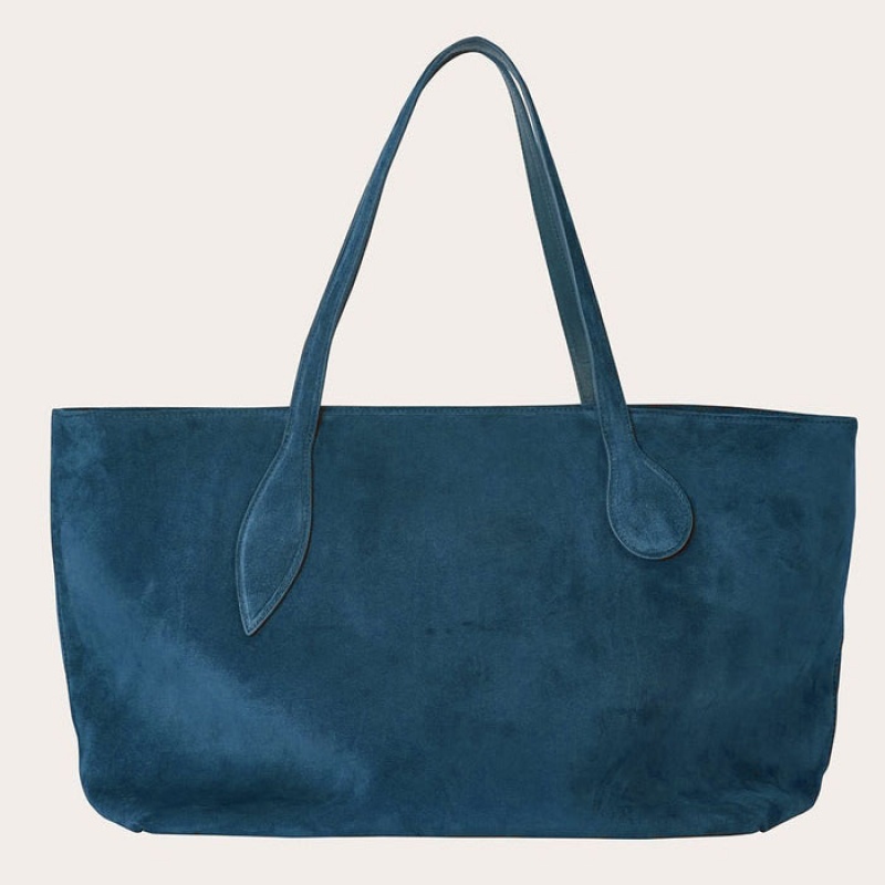 Little Liffner Mega Sprout Suede Donna Tote Blu | 6195-LFPMT