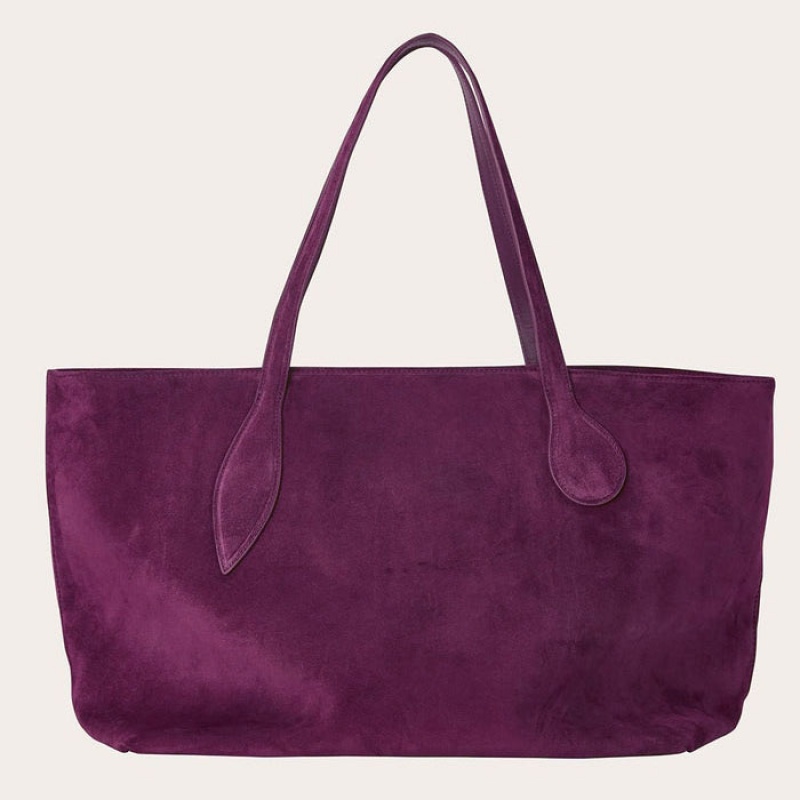 Little Liffner Mega Sprout Suede Donna Tote Rosa | 0356-TKXBG