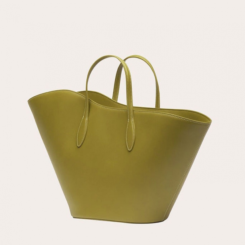 Little Liffner Open Tulip Medium Donna Tote Verde Oliva | 3790-QVEYX