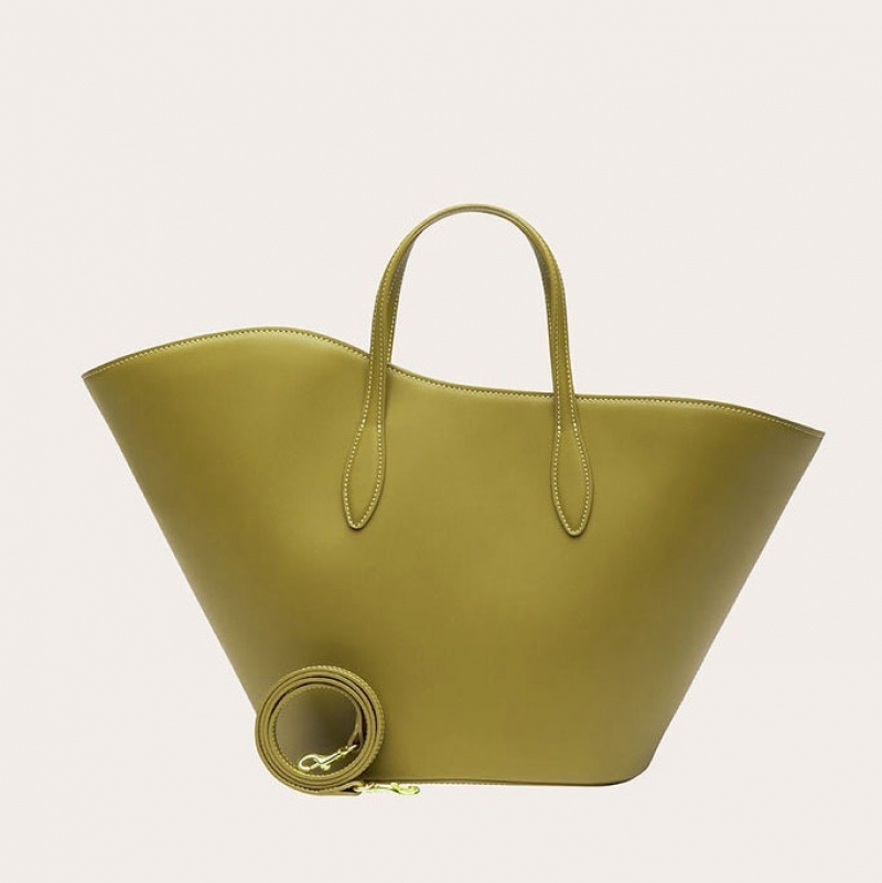 Little Liffner Open Tulip Medium Donna Tote Verde Oliva | 3790-QVEYX