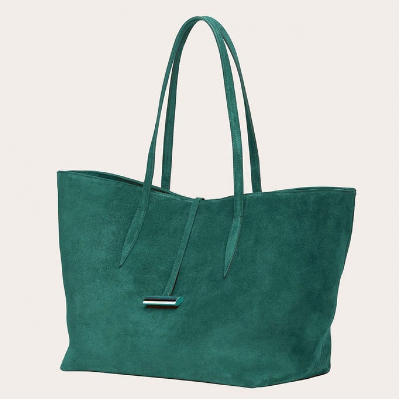 Little Liffner Penne Suede Donna Tote Verde Acqua | 8903-OYZGC