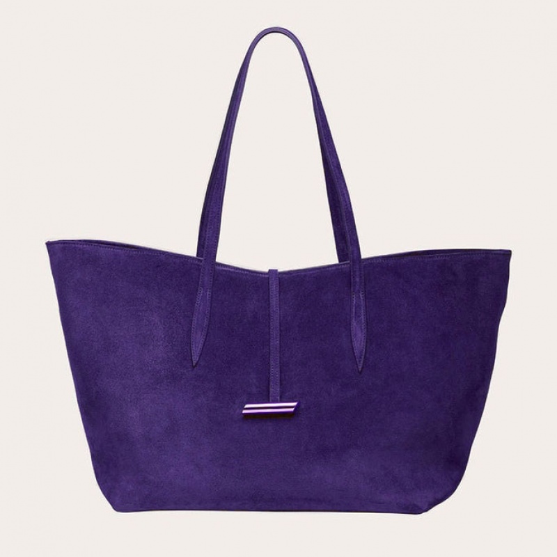 Little Liffner Penne Suede Donna Tote Viola | 4970-VRYHA