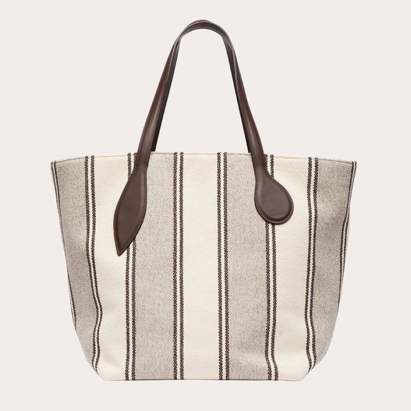 Little Liffner Sprout Donna Tote Crema Grigie | 5871-YIJNF