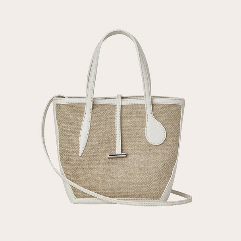 Little Liffner Sprout Mini Donna Tote Beige | 5327-VQFEN