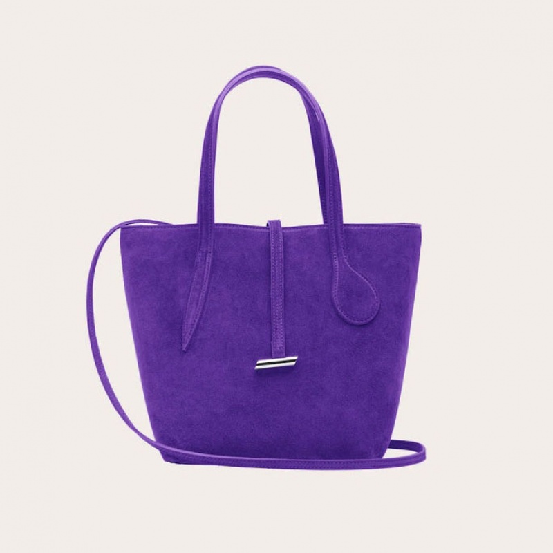 Little Liffner Sprout Mini Suede Donna Tote Viola | 4890-CAUYI