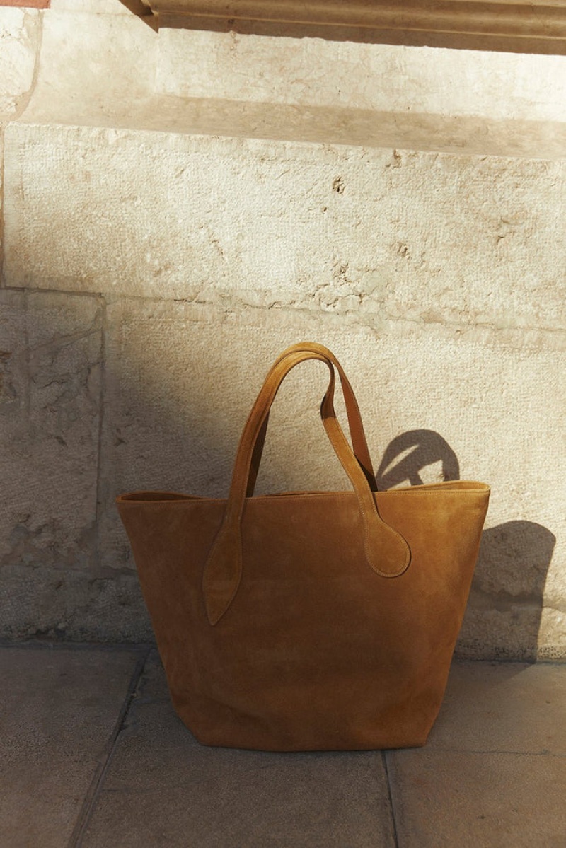 Little Liffner Sprout Suede Donna Tote Marroni | 8605-VUOJD