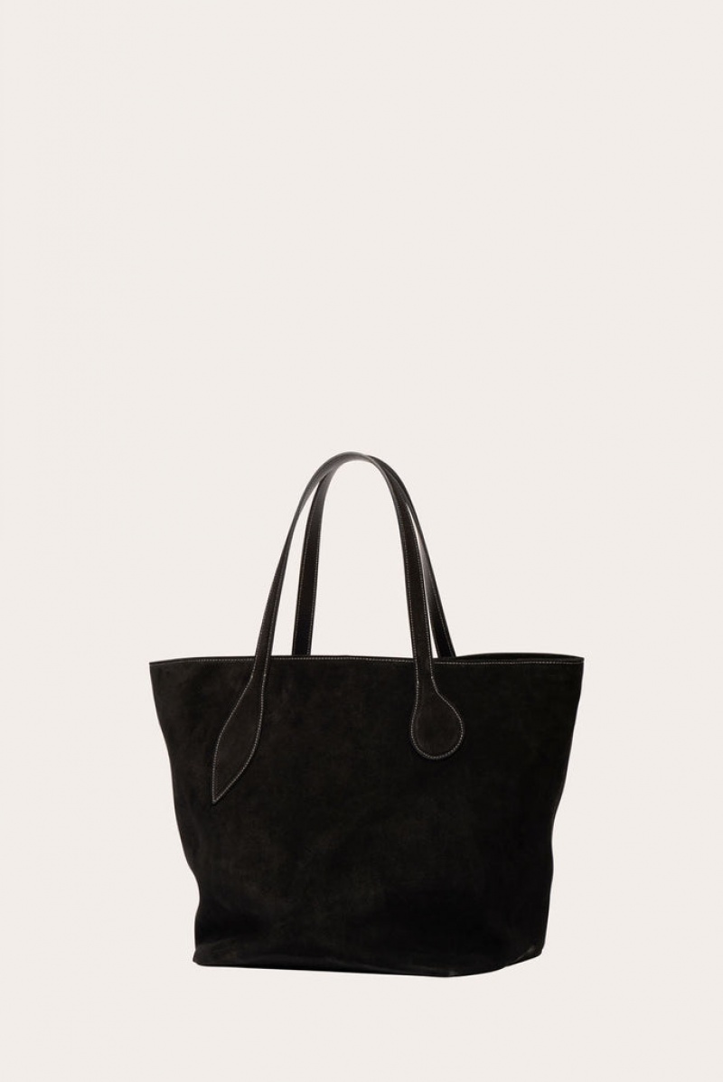 Little Liffner Sprout Suede Donna Tote Nere | 7425-HFCKT