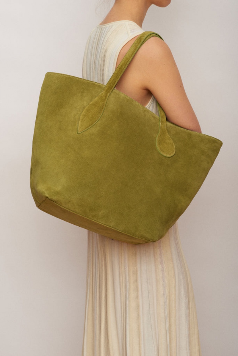 Little Liffner Sprout Suede Donna Tote Verdi | 2087-TCUKV