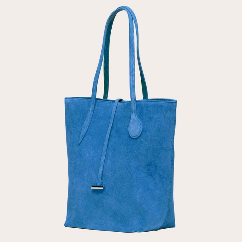 Little Liffner Tall Sprout Suede Donna Tote Blu | 3015-OITKV