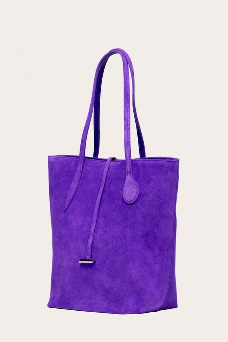 Little Liffner Tall Sprout Suede Donna Tote Viola | 6042-DOECL