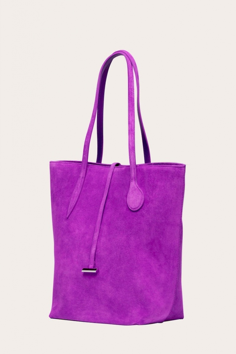 Little Liffner Tall Sprout Suede Donna Tote Viola | 2156-FGEZW