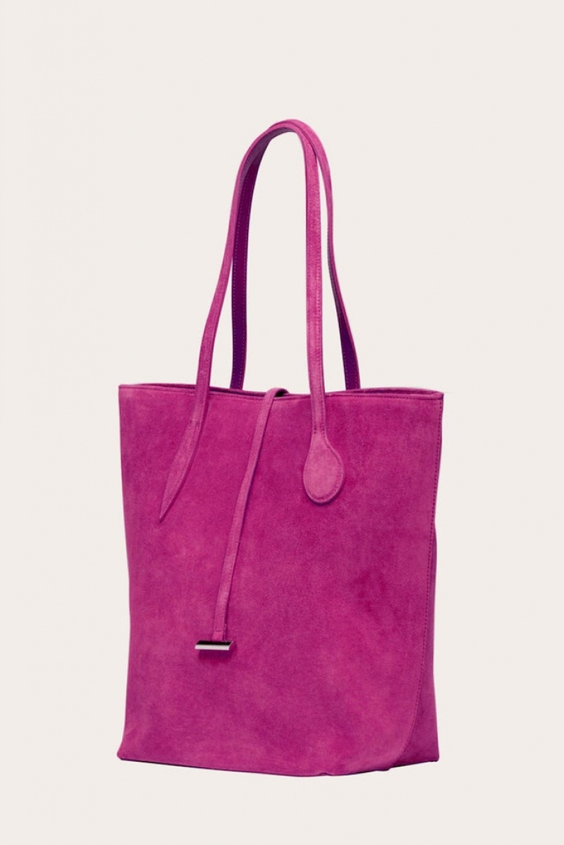 Little Liffner Tall Sprout Suede Donna Tote Rosa | 3629-AFGQX