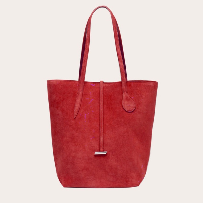 Little Liffner Tall Sprout Suede Donna Tote Rosse | 0158-XKRUY