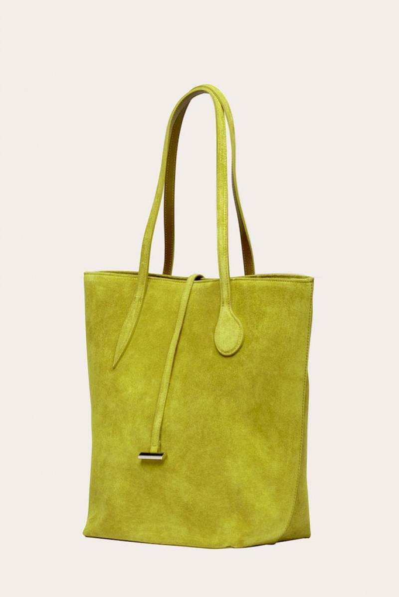 Little Liffner Tall Sprout Suede Donna Tote Verde Oliva | 0754-SPZOX