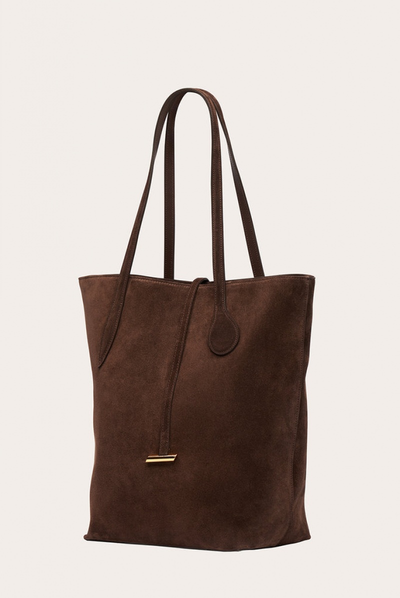 Little Liffner Tall Sprout Suede Donna Tote Marroni Scuro | 8307-QCOFY